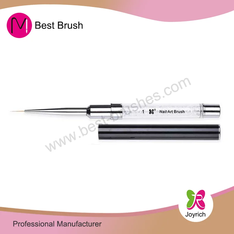 Black Cap Clear Crystal Nail Art Pensie