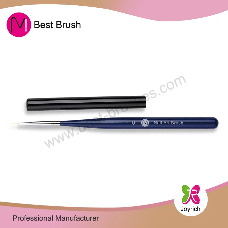 Lemn albastru închis Black Cap Nail Art Pensule